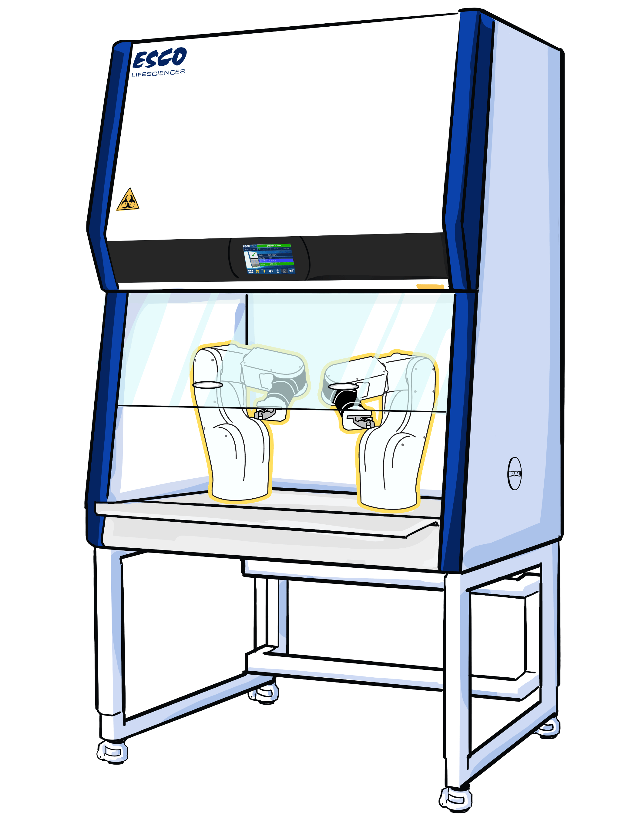 バイオハザード扇風機 危険 デンジャー エイジング/シャビー 動作OK バイオハザードセフティキャビネット ClassⅡ Type A2（AC2 G4モデル